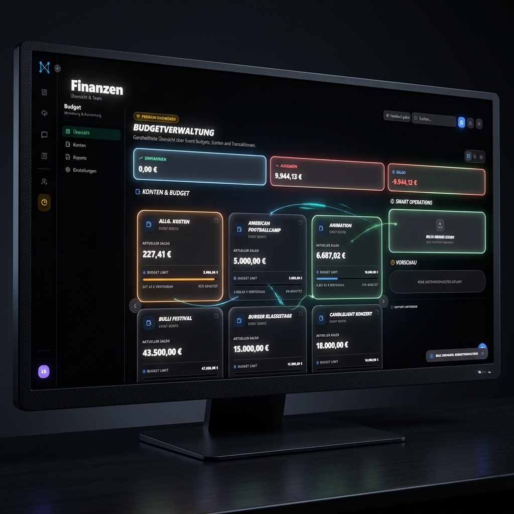 Pilotra Budgetverwaltung Admin Dashboard